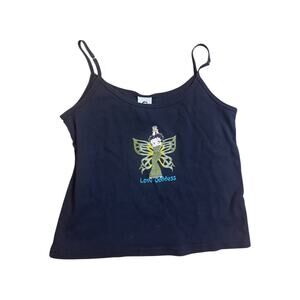 Betty Boop Love Goddess Fairy Y2K Top Black Womens Sz L